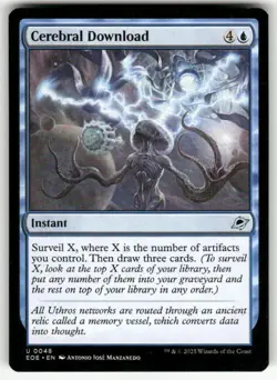 CEREBRAL DOWNLOAD U MAGIC THE GATHERING MTG EDGE OF ETERNITIES 48 NM - Image 1