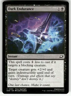 DARK ENDURANCE C MAGIC THE GATHERING MTG EDGE OF ETERNITIES 93 NM - Image 1
