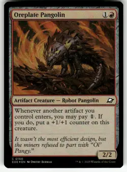 OREPLATE PANGOLIN C MAGIC THE GATHERING MTG EDGE OF ETERNITIES 150 FOIL NM - Image 1