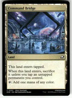 COMMAND BRIDGE C MAGIC THE GATHERING MTG EDGE OF ETERNITIES 252 NM - Image 1