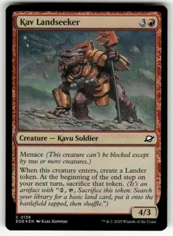 KAV LANDSEEKER C MAGIC THE GATHERING MTG EDGE OF ETERNITIES 138 FOIL NM - Image 1