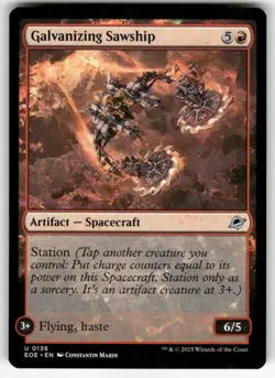 GALVANIZING SAWSHIP U MAGIC THE GATHERING MTG EDGE OF ETERNITIES 136 NM - Image 1
