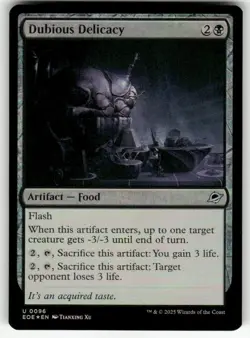 DUBIOUS DELICACY U MAGIC THE GATHERING MTG EDGE OF ETERNITIES 96 FOIL NM - Image 1