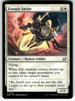 EXOSUIT SAVIOR C MAGIC THE GATHERING MTG EDGE OF ETERNITIES 16 NM - Image 1
