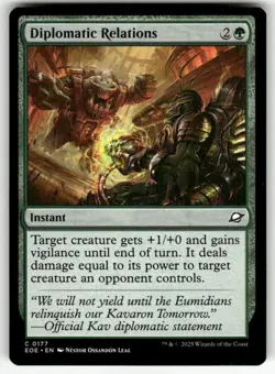 DIPLOMATIC RELATIONS C MAGIC THE GATHERING MTG EDGE OF ETERNITIES 177 NM - Image 1
