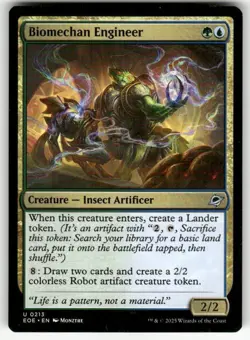 BIOMECHAN ENGINEER U MAGIC THE GATHERING MTG EDGE OF ETERNITIES 213 NM - Image 1