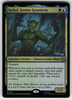 Jackal, Genius Geneticist Foil R Marvel's Spider-Man 131 MTG - Image 1
