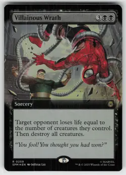 Villainous Wrath (Extended Art) Foil R Marvel's Spider-Man 259 MTG - Image 1