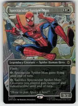 Spectacular Spider-Man (Borderless) Foil R Marvel's Spider-Man 14 MTG - Image 1