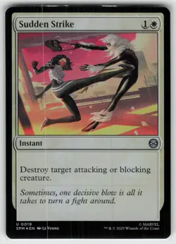 Sudden Strike Foil U Marvel's Spider-Man 19 MTG - Image 1