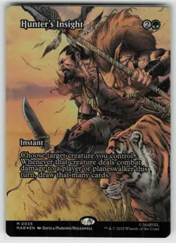Hunter's Insight (Borderless) Foil M Marvel Eternal-Legal 35 MTG - Image 1