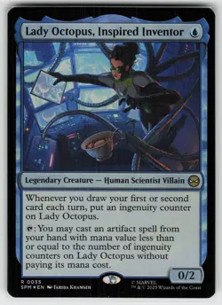 Lady Octopus, Inspired Inventor Foil R Marvel's Spider-Man 35 MTG - Image 1