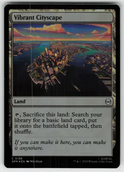 Vibrant Cityscape Foil C Marvel's Spider-Man 188 MTG - Image 1