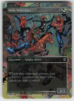 Web-Warriors (Borderless) Foil U Marvel's Spider-Man 203 MTG - Image 1