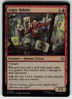 Angry Rabble Foil C Marvel's Spider-Man 75 MTG - Image 1