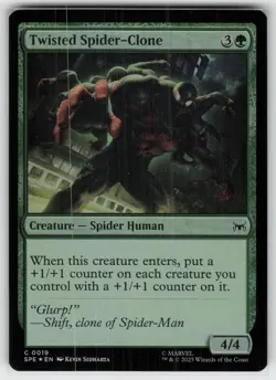 Twisted Spider-Clone Foil C Marvel's Spider-Man: Eternal-Legal 19 MTG - Image 1