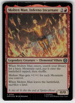 Molten Man, Inferno Incarnate Foil U Marvel's Spider-Man 84 MTG - Image 1