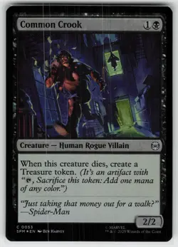 Common Crook Foil C Marvel's Spider-Man 53 MTG - Image 1