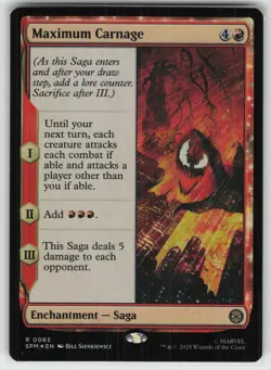 Maximum Carnage Foil R Marvel's Spider-Man 83 MTG - Image 1