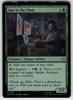 Guy in the Chair Foil C Marvel's Spider-Man 102 MTG - Image 1