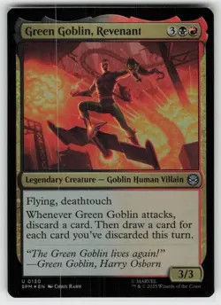 Green Goblin, Revenant Foil U Marvel's Spider-Man 130 MTG - Image 1