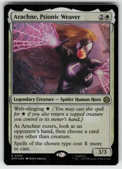 Arachne, Psionic Weaver Foil R Marvel's Spider-Man 2 MTG - Image 1