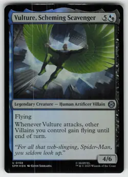 Vulture, Scheming Scavenger Foil U Marvel's Spider-Man 158 MTG - Image 1