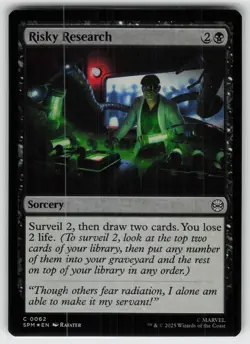 Risky Research Foil C Marvel's Spider-Man 62 MTG - Image 1