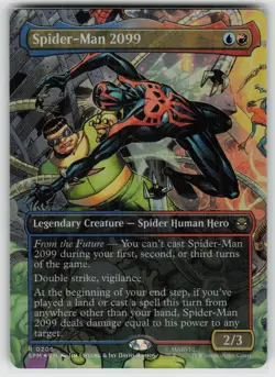 Spider-Man 2099 (0205) (Borderless) Foil R Marvel's Spider-Man 205 MTG - Image 1