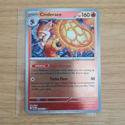 Pokemon TCG | Cinderace Reverse Holo Rare 028/132 | Mega Evolutions English - Image 1