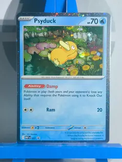 Psyduck Cosmos Holo MEP007 Black Star Promo Mega Evolution Pokemon TCG - Image 4