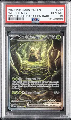 2023 POKEMON PAL EN-PALDEA EVOLVED SPECIAL ILLUSTRATION RARE WO-CHIEN EX PSA 10 - Image 1