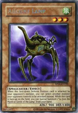 2024 Yugioh Ancient Lamp RP01-EN100 SECRET RARE REPRINT NM - Image 1