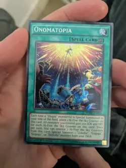 Onomatopia - WSUP-EN024 - Prismatic Secret Rare - 1st Edition - YuGiOh - Image 1