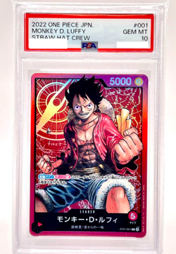 Monkey D Luffy ST01-001 L Straw Hat ST-01 Start Deck ONE PIECE Card PSA10 - Image 1
