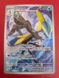 Inteleon 142/132 Full Art Pokemon Card Mega Evolution Near Mint - Image 1