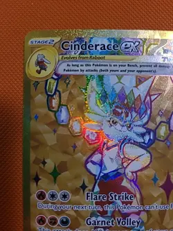 Cinderace EX 163 Holo Promo Card Scarlet & Violet - Image 2