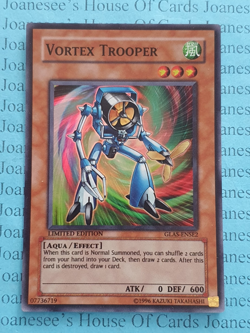 GLAS-ENSE2 Vortex Trooper Super Rare Yu-Gi-Oh Card Limited Edition NM/LP - Image 1