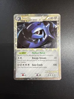 FREE SHIPPING Steelix 87/95 Prime Unleashed Ultra Rare Holo Pokemon Card 2010 MP - Image 1