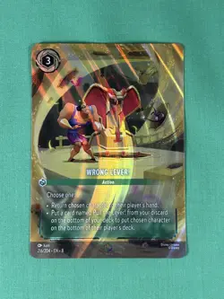 Disney Lorcana Wrong Lever! Enchanted Card Reign of Jafar 216/204 - Image 1