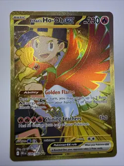 Pokemon TCG Ethan's Ho-Oh EX Hyper Rare Holo Card 239/182 Sv10: Destined Rivals - Image 1