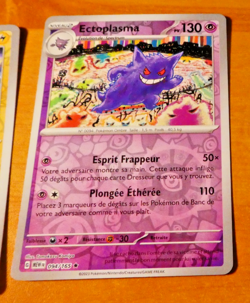 POKEMON CARD REVERSE HOLO CARTE ECTOPLASMA 094/165 FR NM MEW 2023 - Image 1