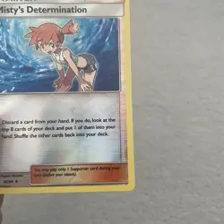 Pokemon Card Misty's Determination Hidden Fates Reverse Holo 62/68 - Image 5