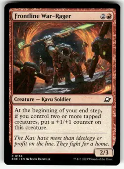 FRONTLINE WAR-RAGER C MAGIC THE GATHERING MTG EDGE OF ETERNITIES 134 NM - Image 1