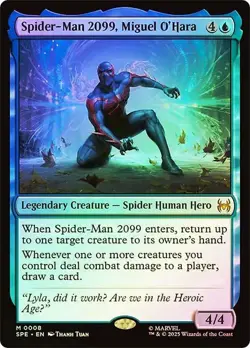 Spider-Man 2099, Miguel O'Hara Foil Marvel's Spider-Man NM MTG - Image 1