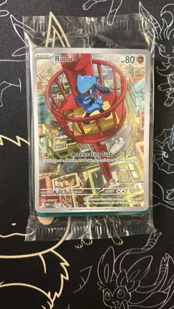Riolu 010 Pokemon Center STAMPED Black Star Promo - Mega Evolution - TCG NM - Image 1
