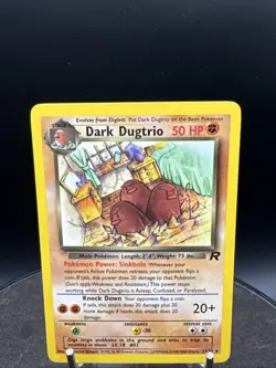 Dark Dugtrio 23/82 Team Rocket Regular Rare Pokemon TCG - Image 2