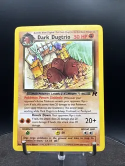 Dark Dugtrio 23/82 Team Rocket Regular Rare Pokemon TCG - Image 3