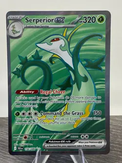 Pokemon TCG Serperior EX Full Art Black Bolt 156/086 Near Mint - Image 1