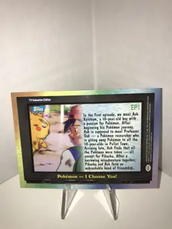 EP1 Pokemon I Choose You! Topps TV Animation Series 2 2000's - Image 2